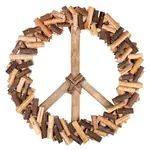 Ten Thousand Villages Peace Wreath - Cork Design with Twig/Vine