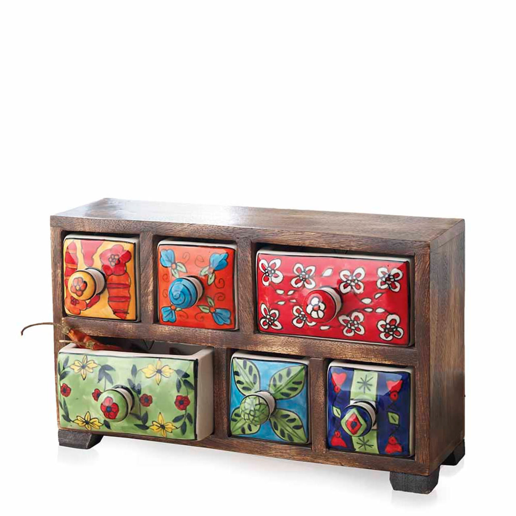 Ten Thousand Villages Bright Mango Storage Chest