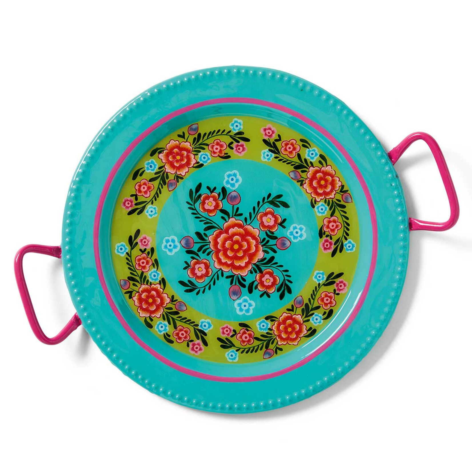 Ten Thousand Villages Bright Floral Serving Tray