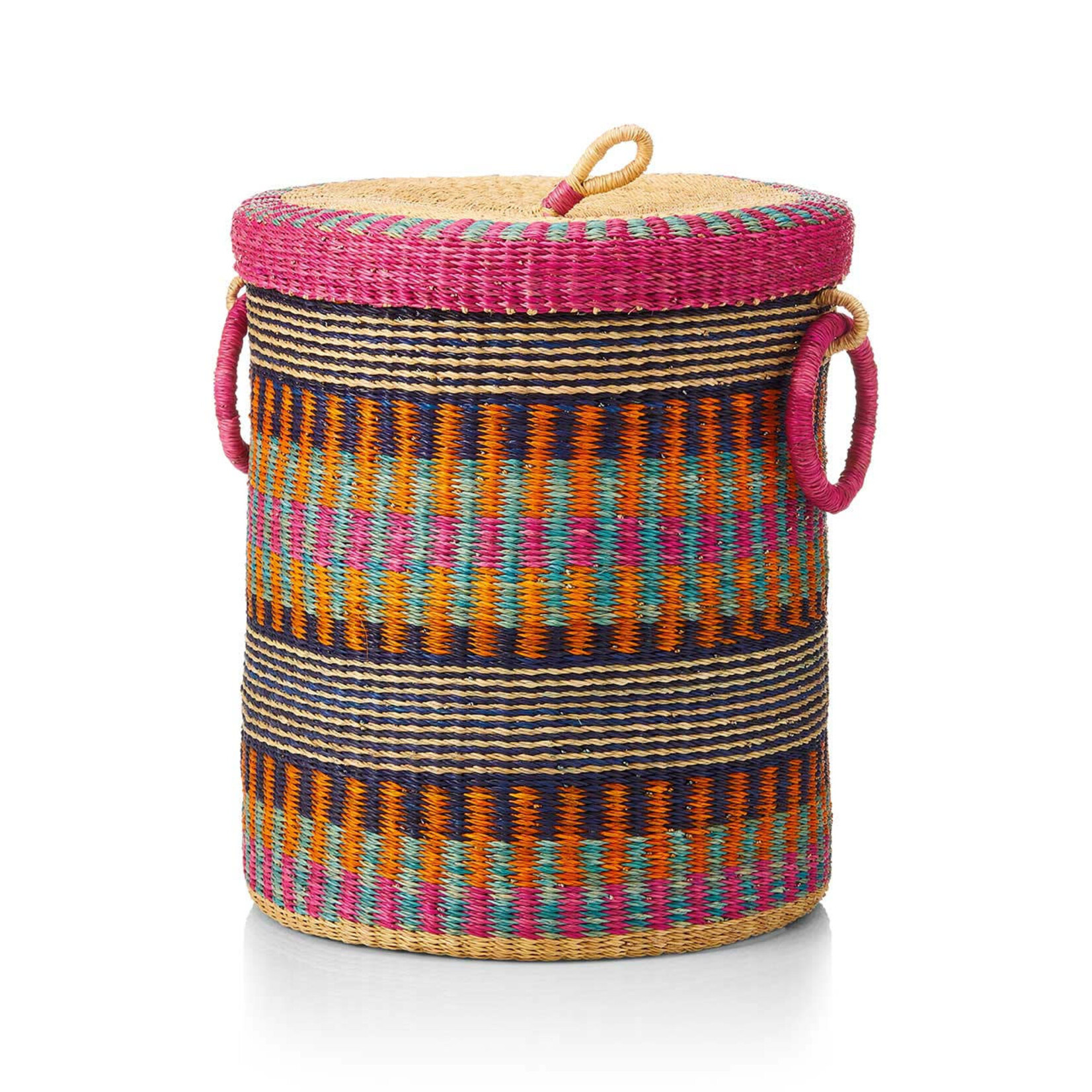 Ten Thousand Villages Multicolor Pop Top Basket