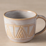 Ten Thousand Villages Mountain Peaks Ceramic Tea Cup