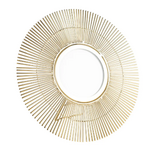 Ten Thousand Villages Sunburst Picture Frame 11D Brass