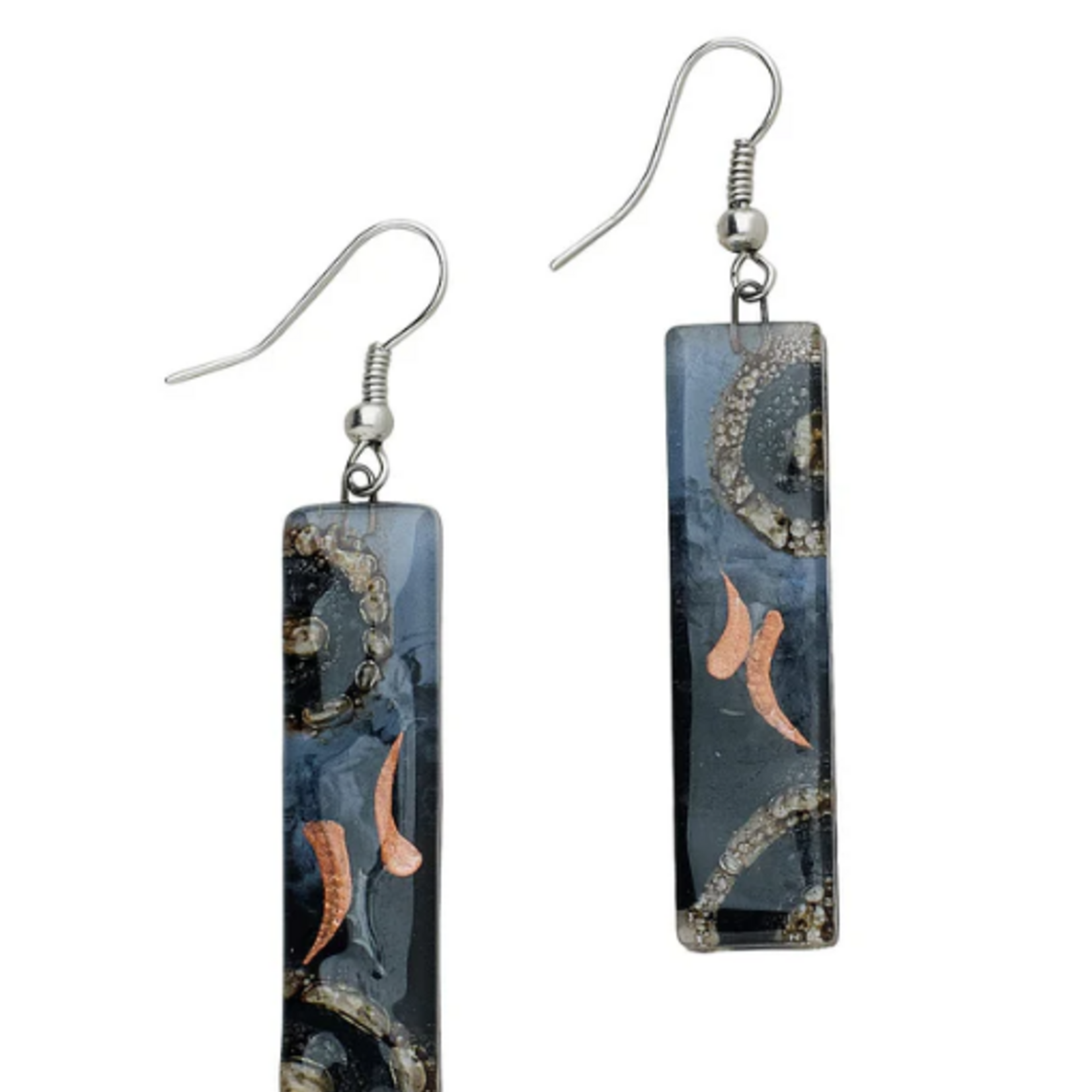 Ten Thousand Villages Fascination Glass Earrings