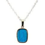 Minga Imports Butterfly Necklace, Assorted Colors, Alpaca Silver