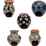 Minga Imports Chulucana Incense Burner, Assorted