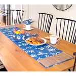 Global Mamas Table Runner-Water Hyacinth-Short-Canopy- Blue-Organic
