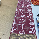 Global Mamas Table Runner-Water Hyacinth-Short: Wildflower- Rosewood-Organic