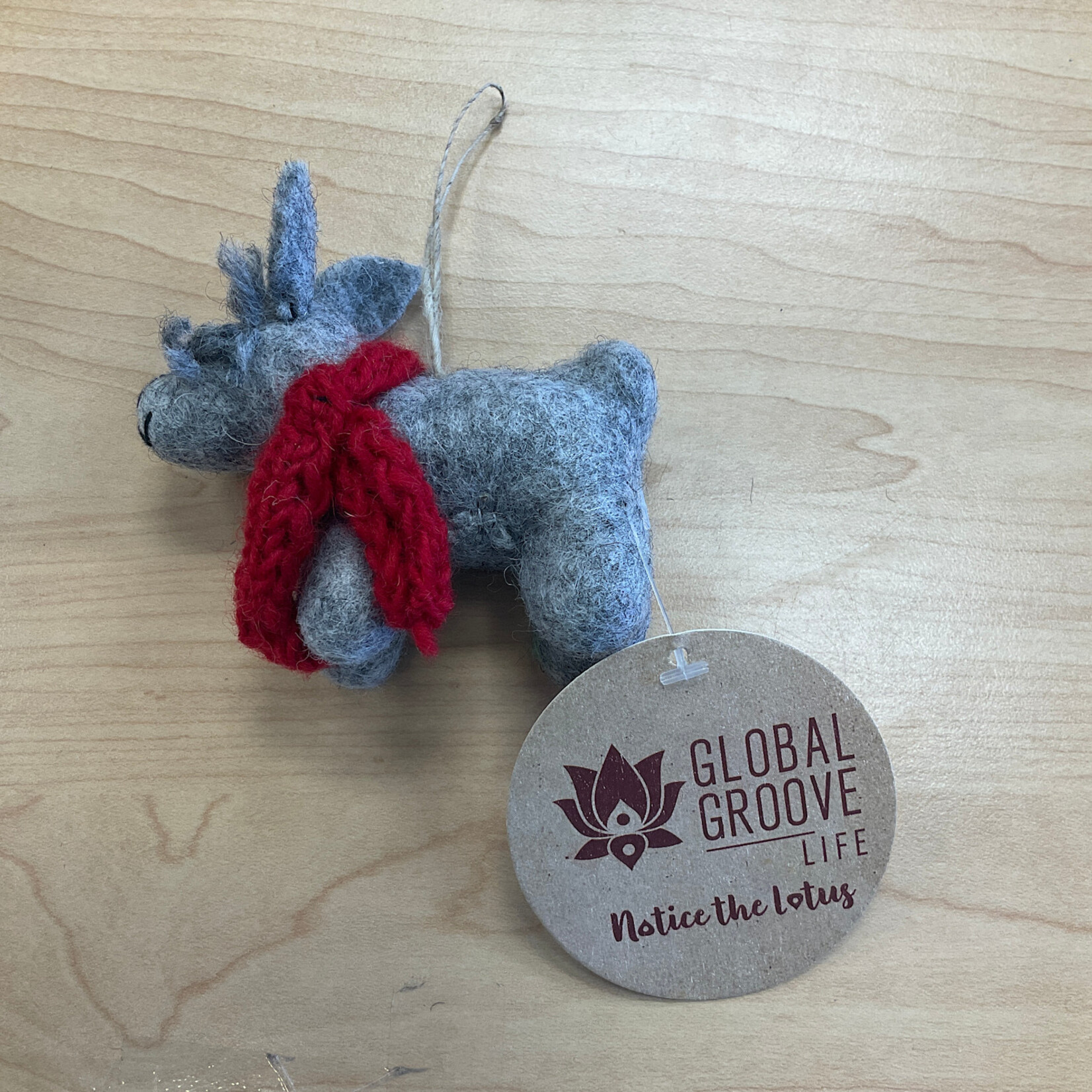 Global Crafts Terrier Dog Felt Ornament