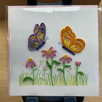 Quilling Card Bright Butterlies Quilled Card