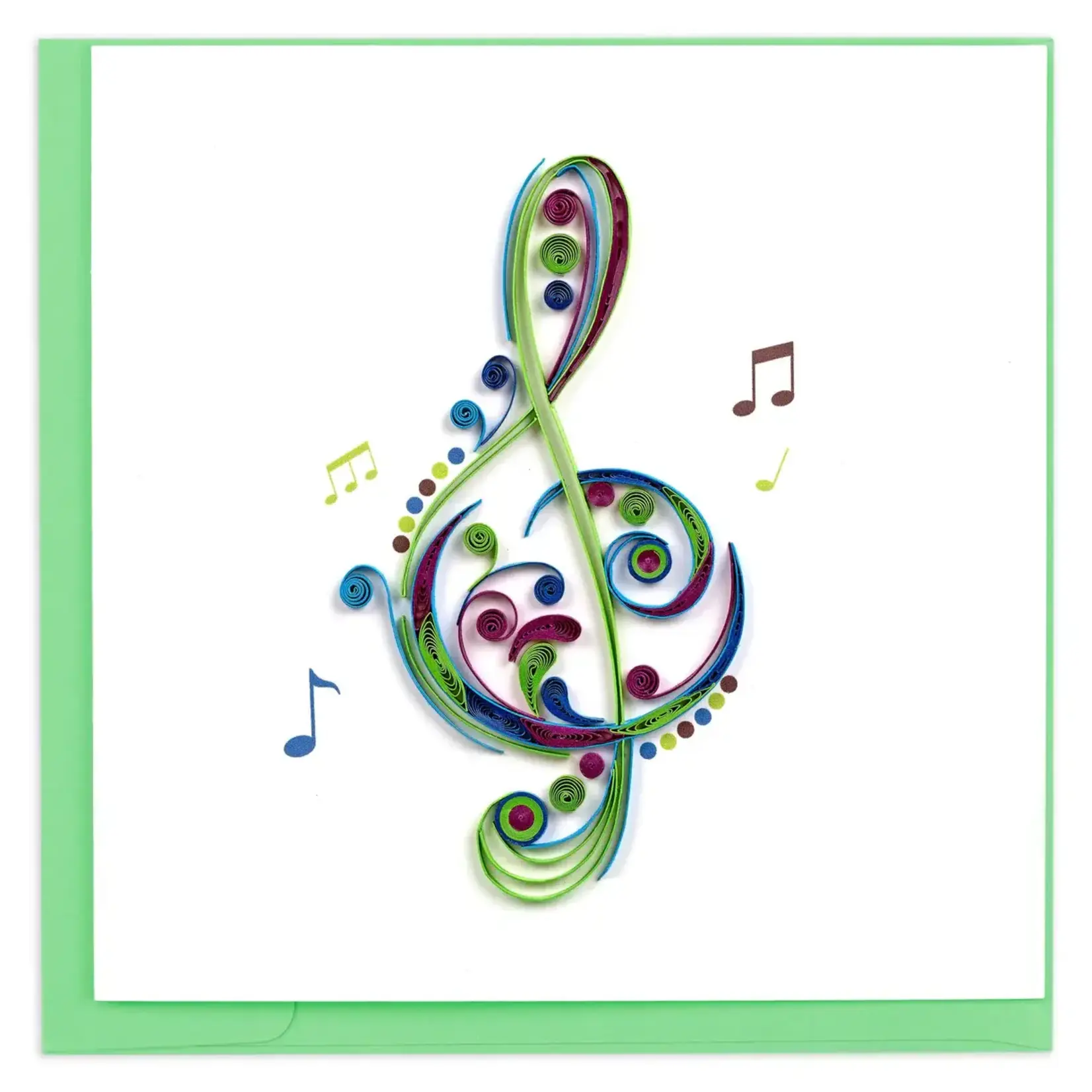 Quilling Card Treble Clef Quilled Card