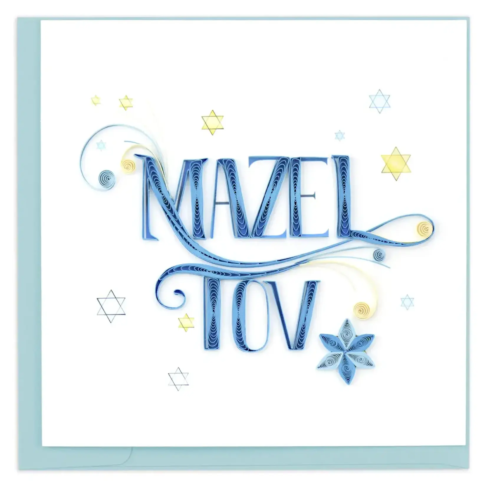 Quilling Card Mazel Tov Celebration Quilled Card