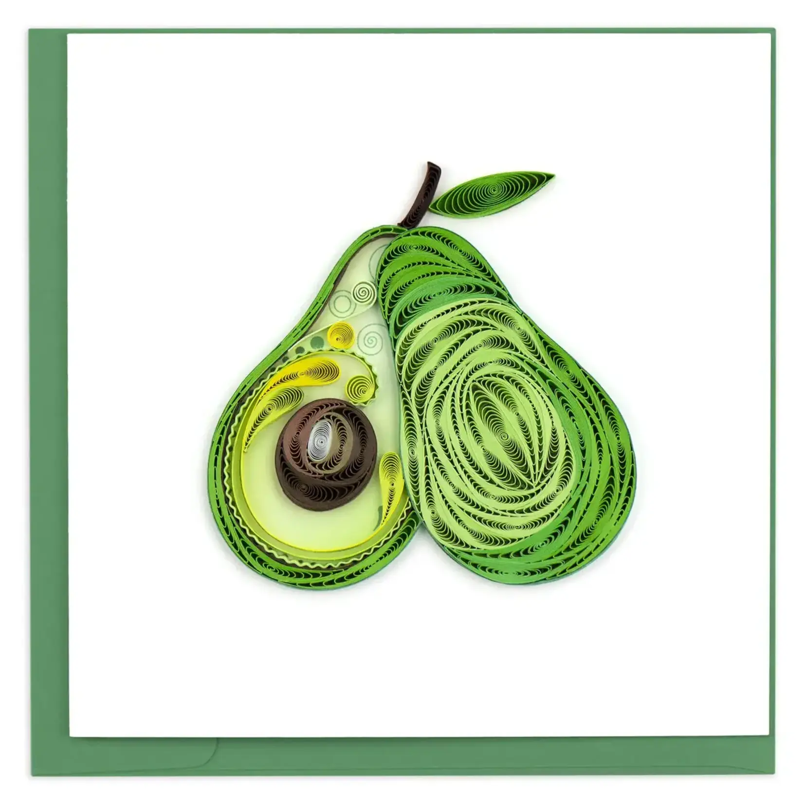 Quilling Card Avocado Quilled Card