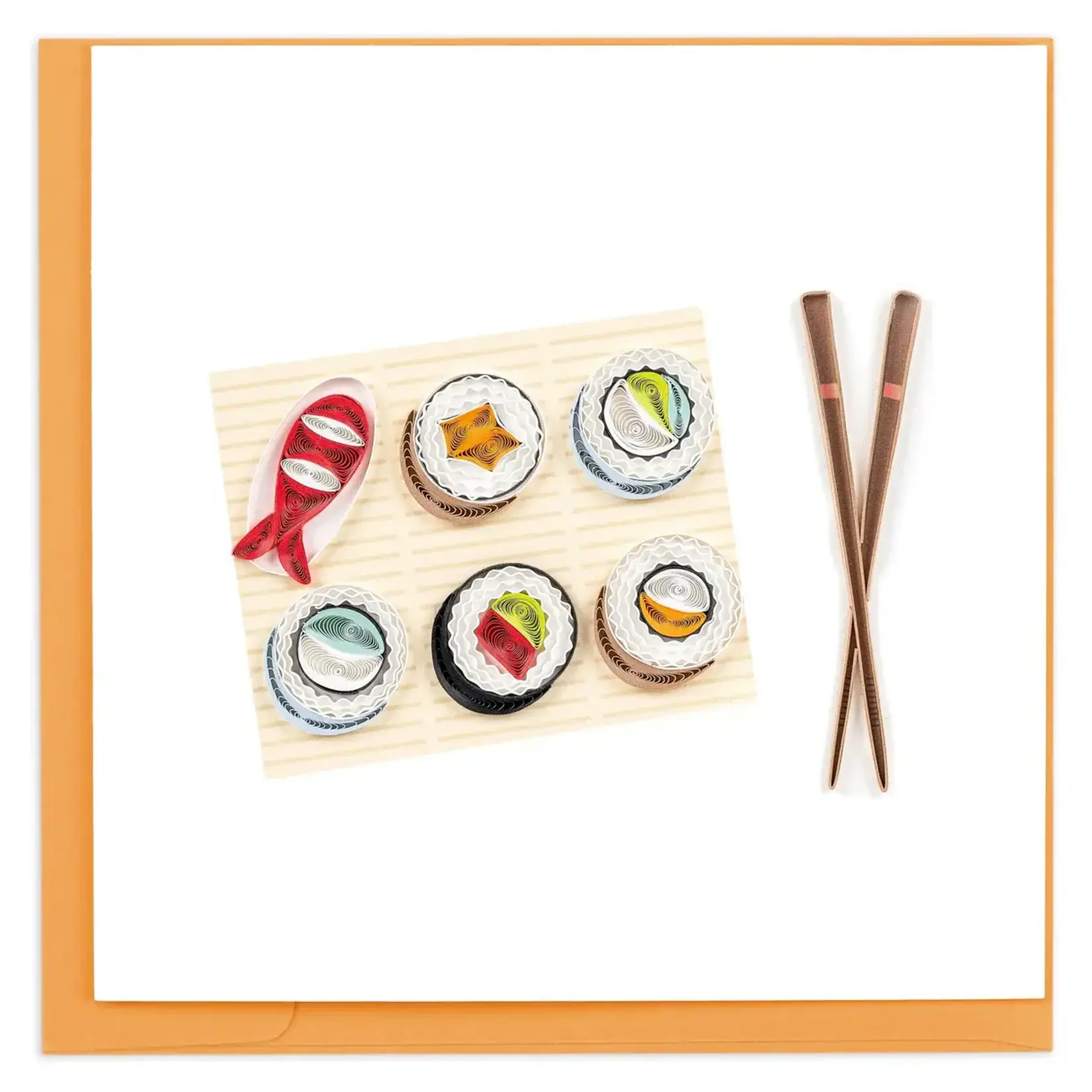 Quilling Card Sushi Quilled Card