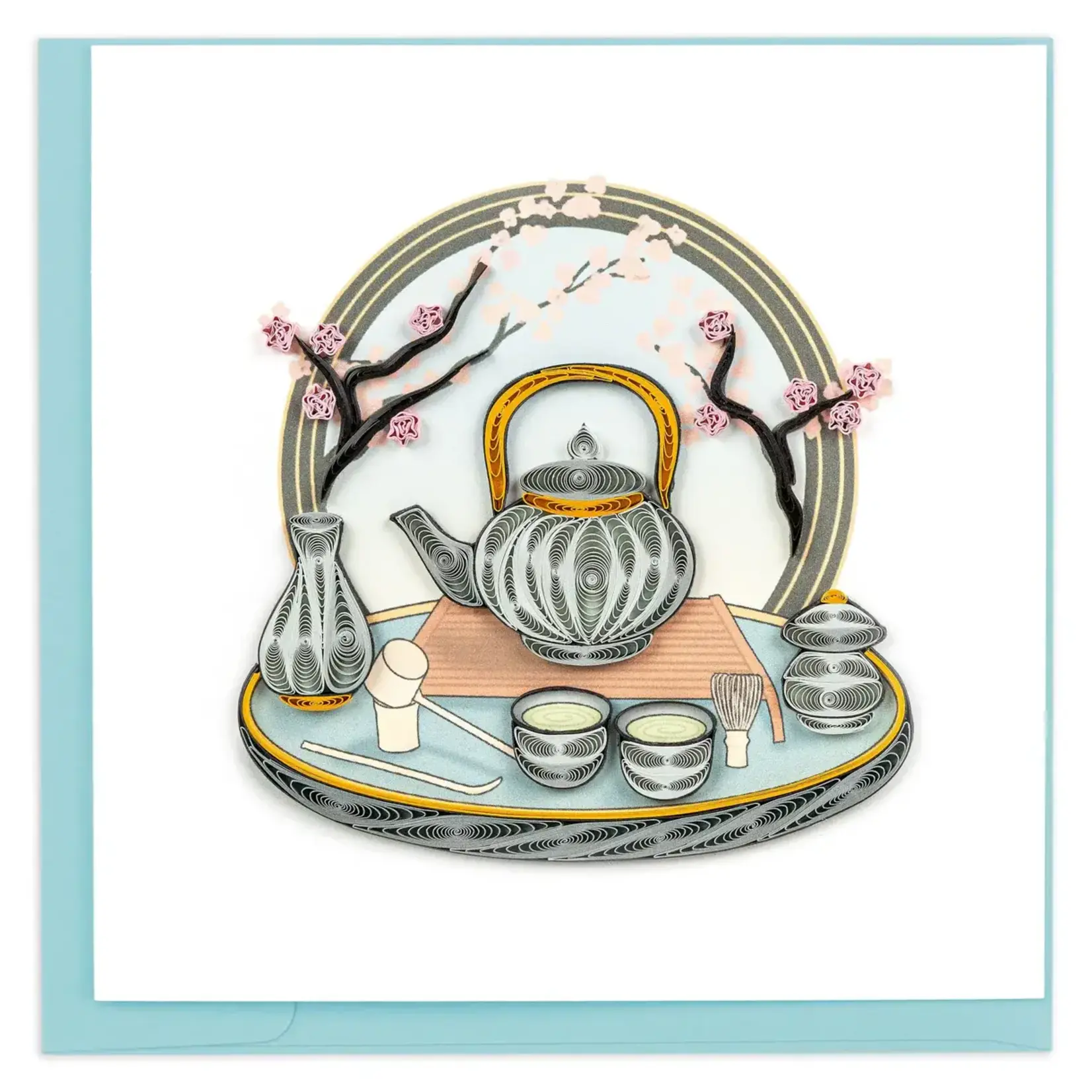 Quilling Card Tea Ceremony Quilled Card