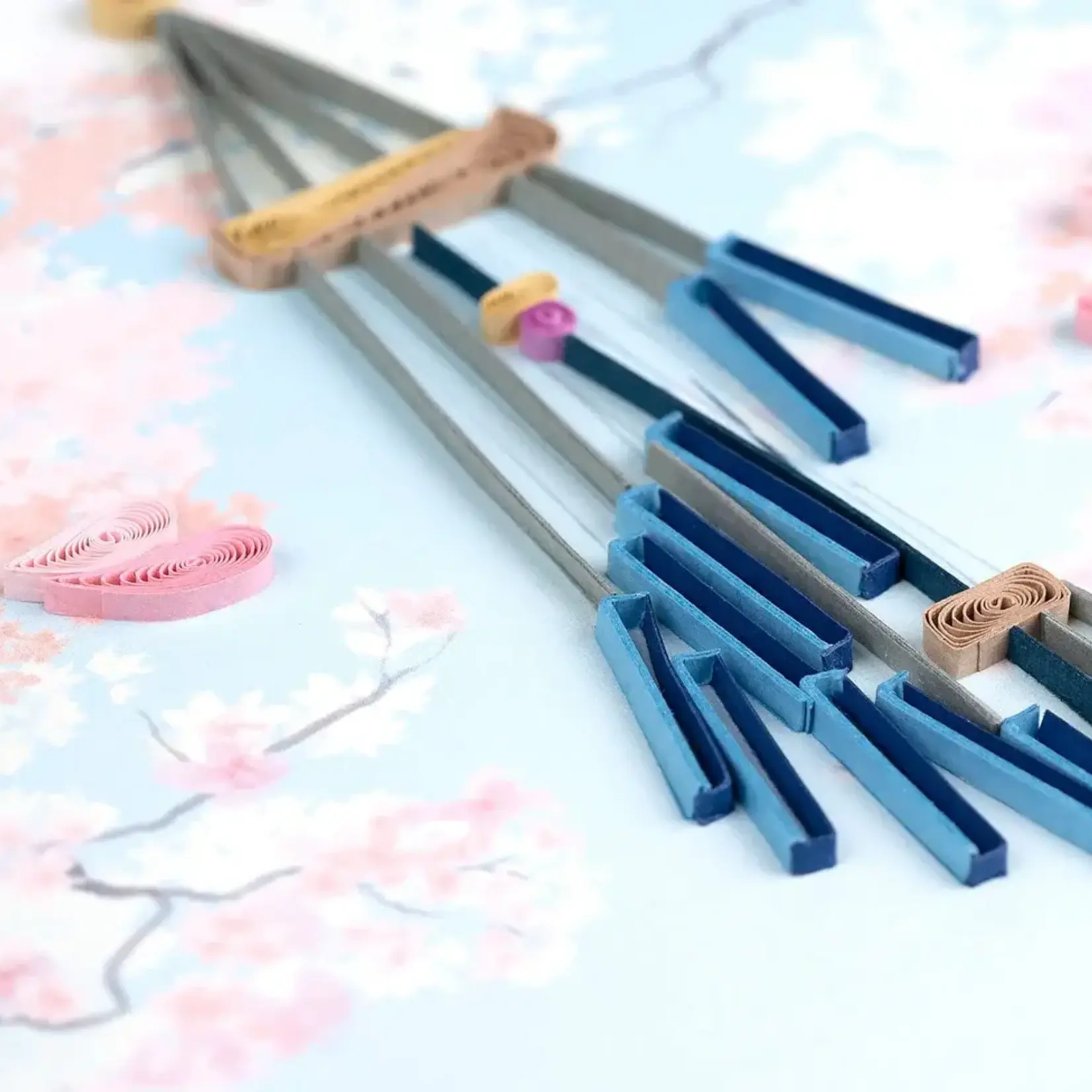 Quilling Card Thank You Spiral Wind Chime Quilled Card