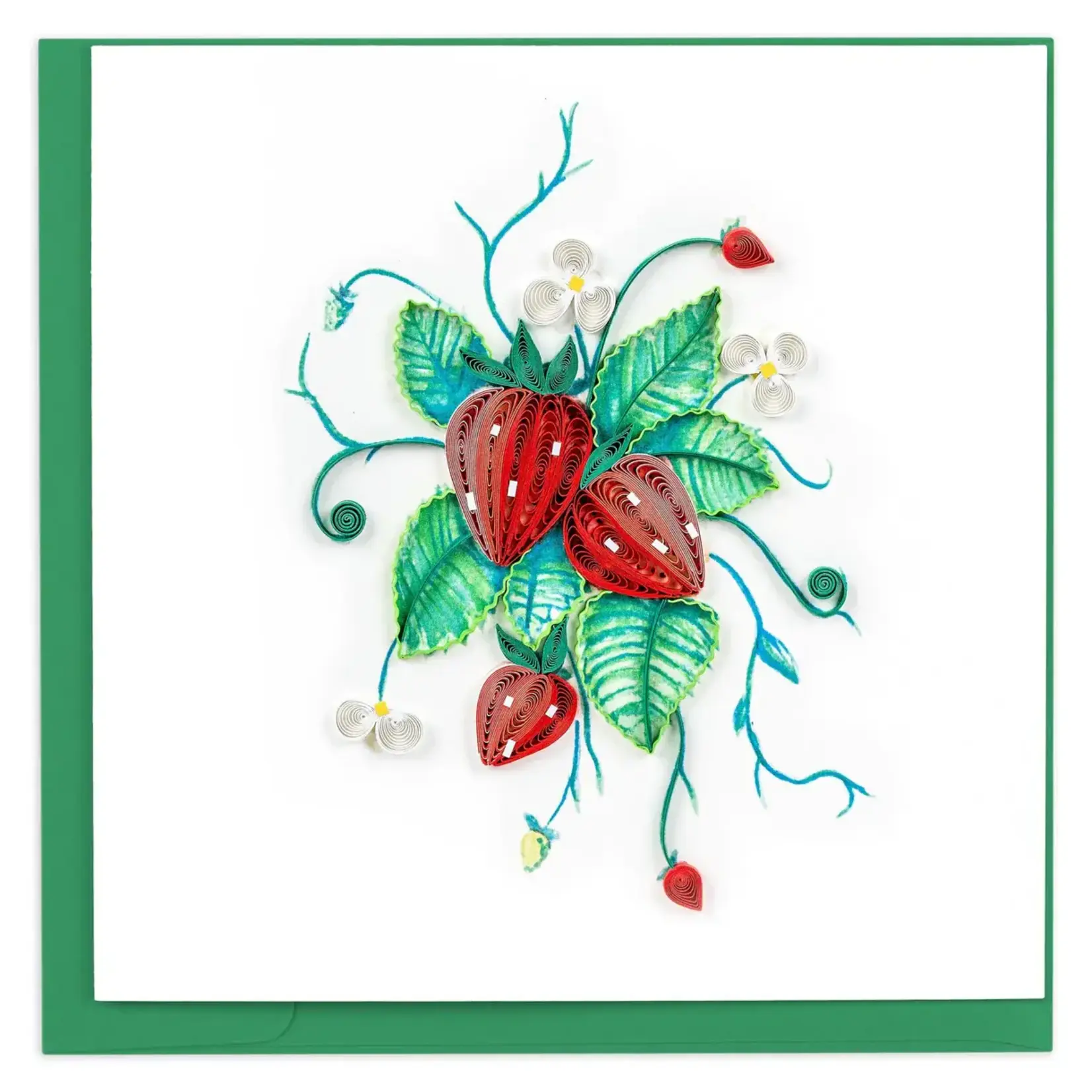 Quilling Card Wild Strawberries Quilled Card