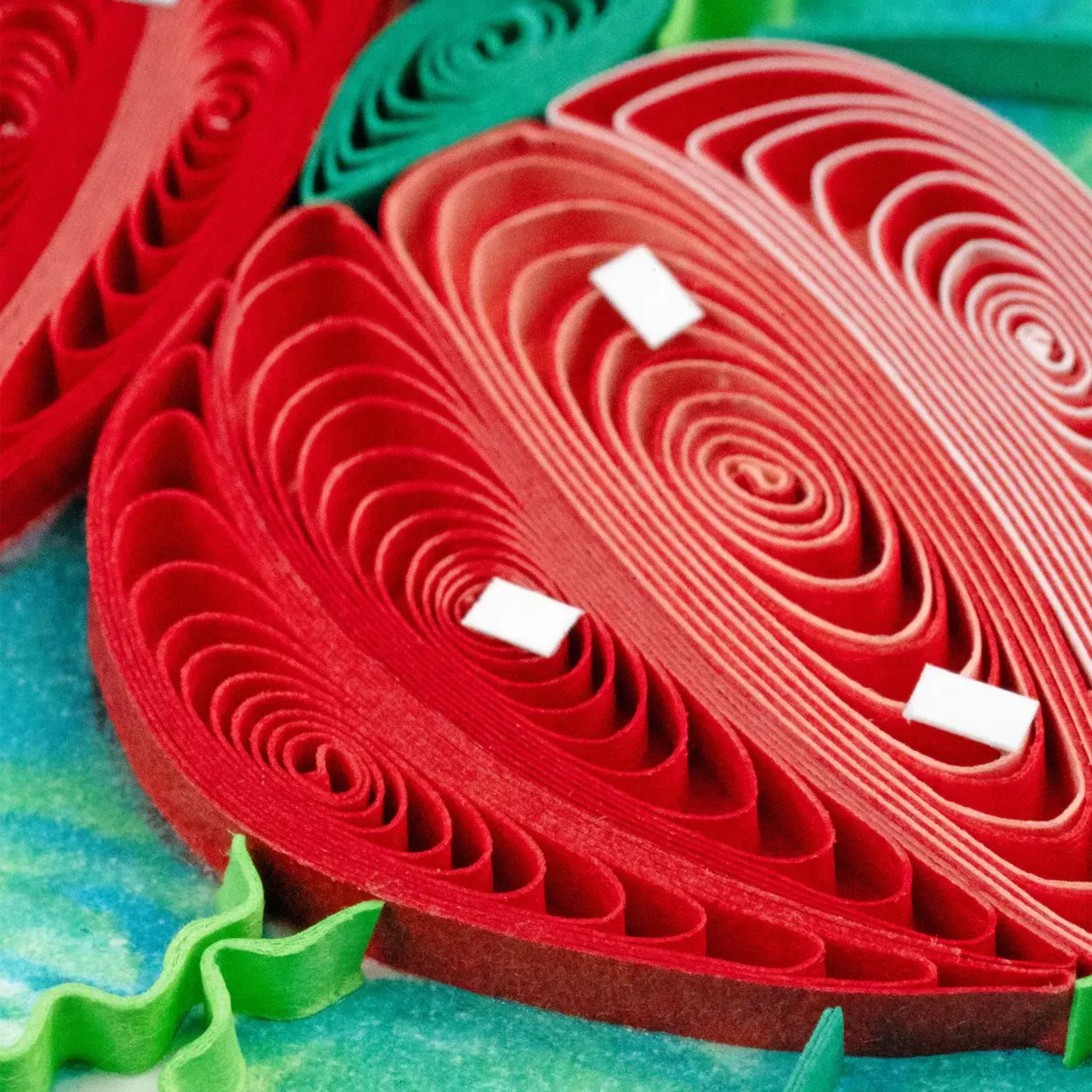 Quilling Card Wild Strawberries Quilled Card