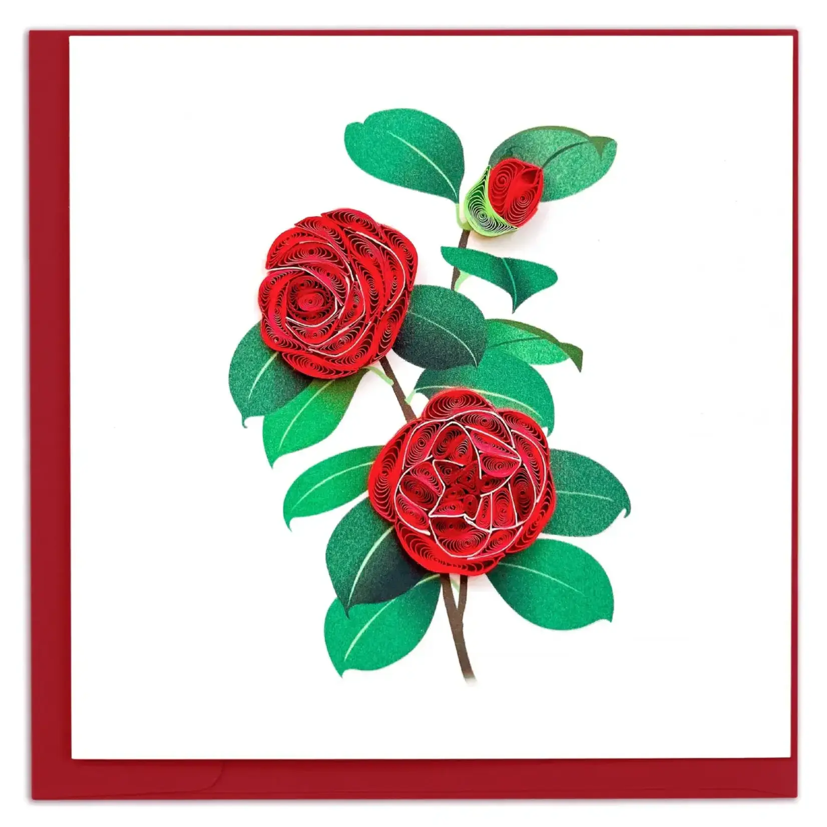 Quilling Card Camellia Quilled Card