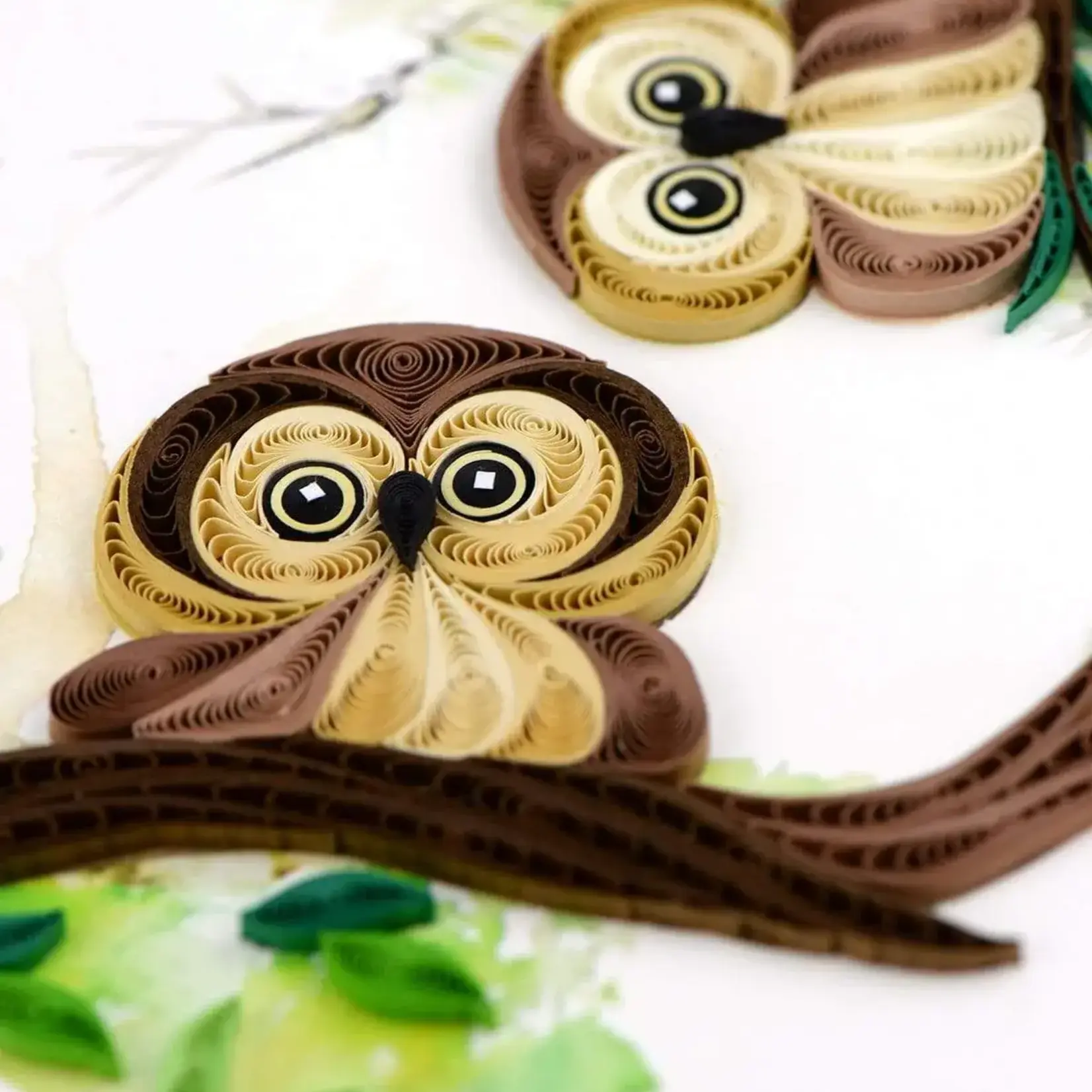 Quilling Card Owlets Quilled Card