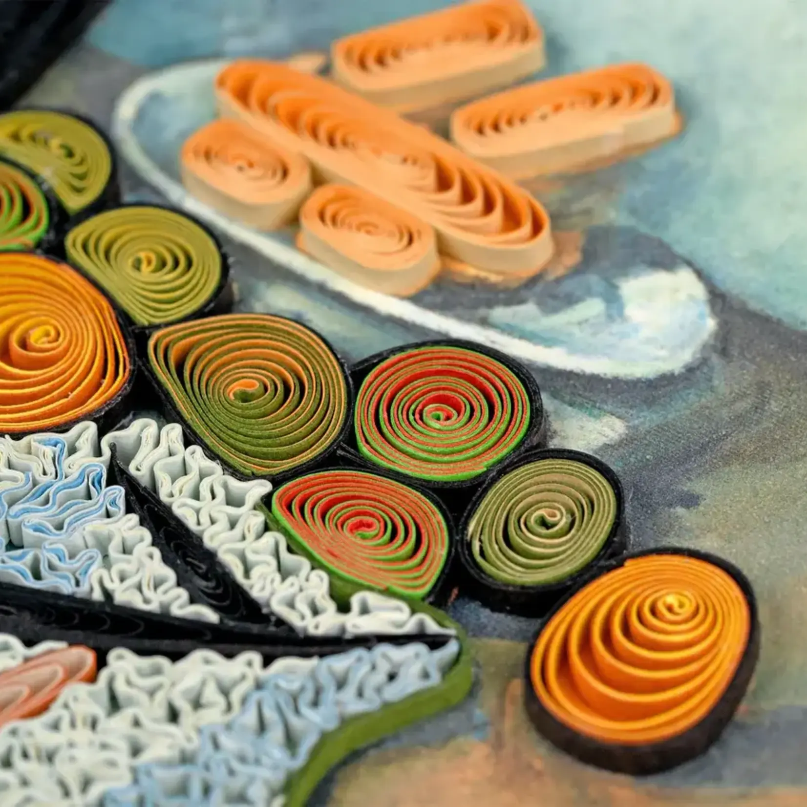 Quilling Card The Basket of Apples- Cezanne- Artist Series Quilled Card