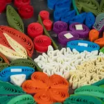 Quilling Card Vase of Flowers, De Heem- Artist Series Quilled Card