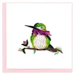 Quilling Card Calliope Hummingbird Quilled Card