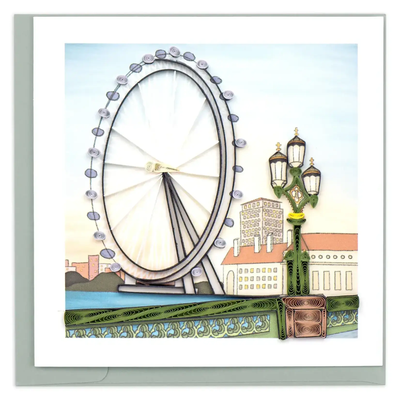Quilling Card London Eye Quilled Card
