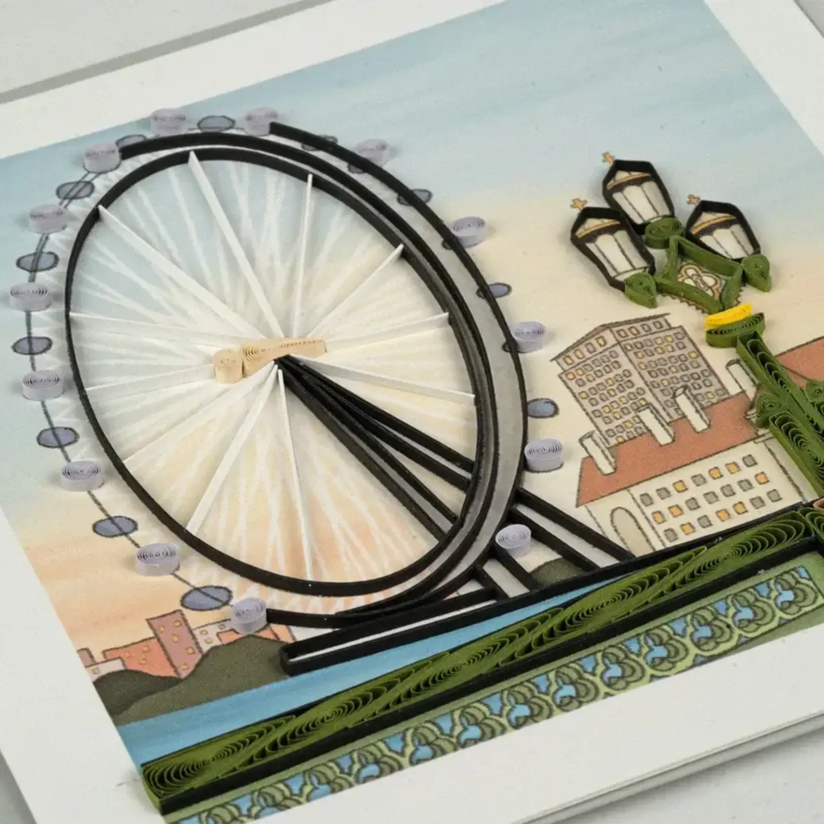 Quilling Card London Eye Quilled Card