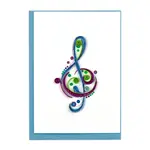 Quilling Card Treble Clef Quilling Gift Enclosure