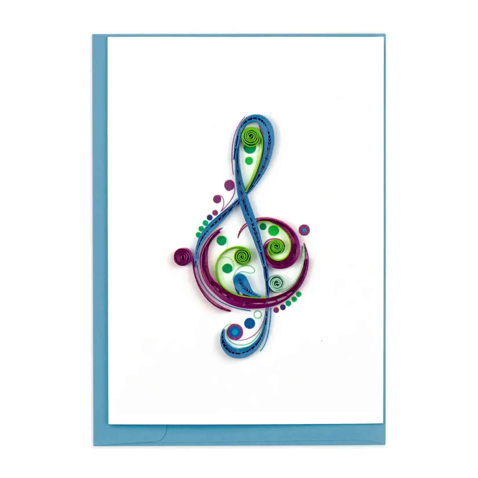 Quilling Card Treble Clef Quilling Gift Enclosure Mini Card