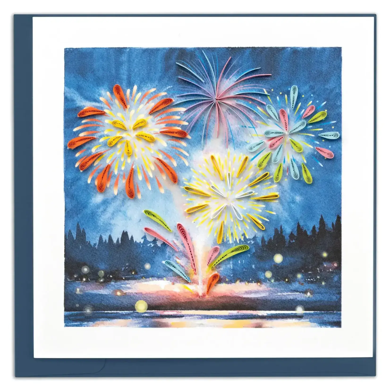 Quilling Card Fireworks Display Quilled Card