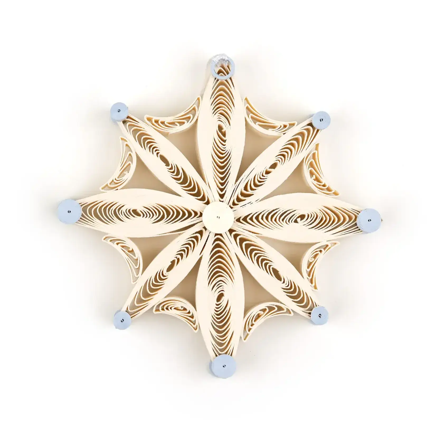 Quilling Card Snowflake Ornament- Quilled