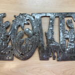 Global Crafts LOVE with Nativity - Drum Art- 9x14