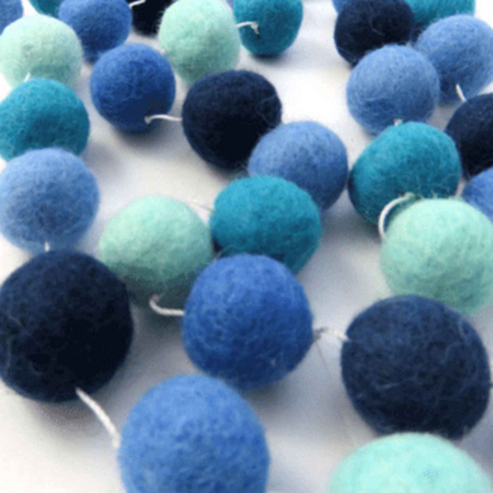Ganesh Himal Blue Assorted Ball Garland- 10ft