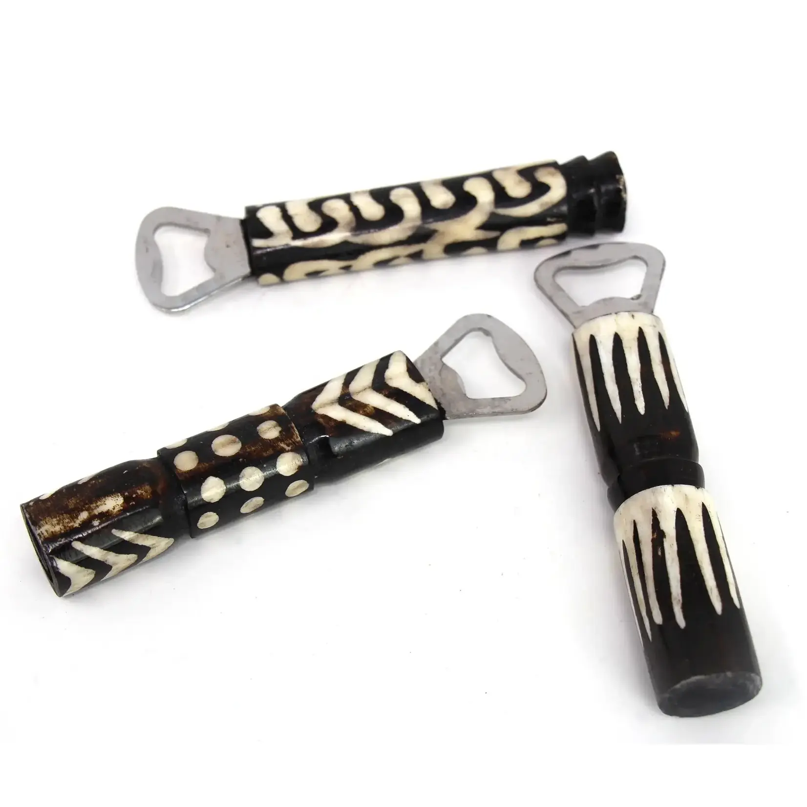 Global Crafts Batik Bone Bottle Opener- Mixed Designs