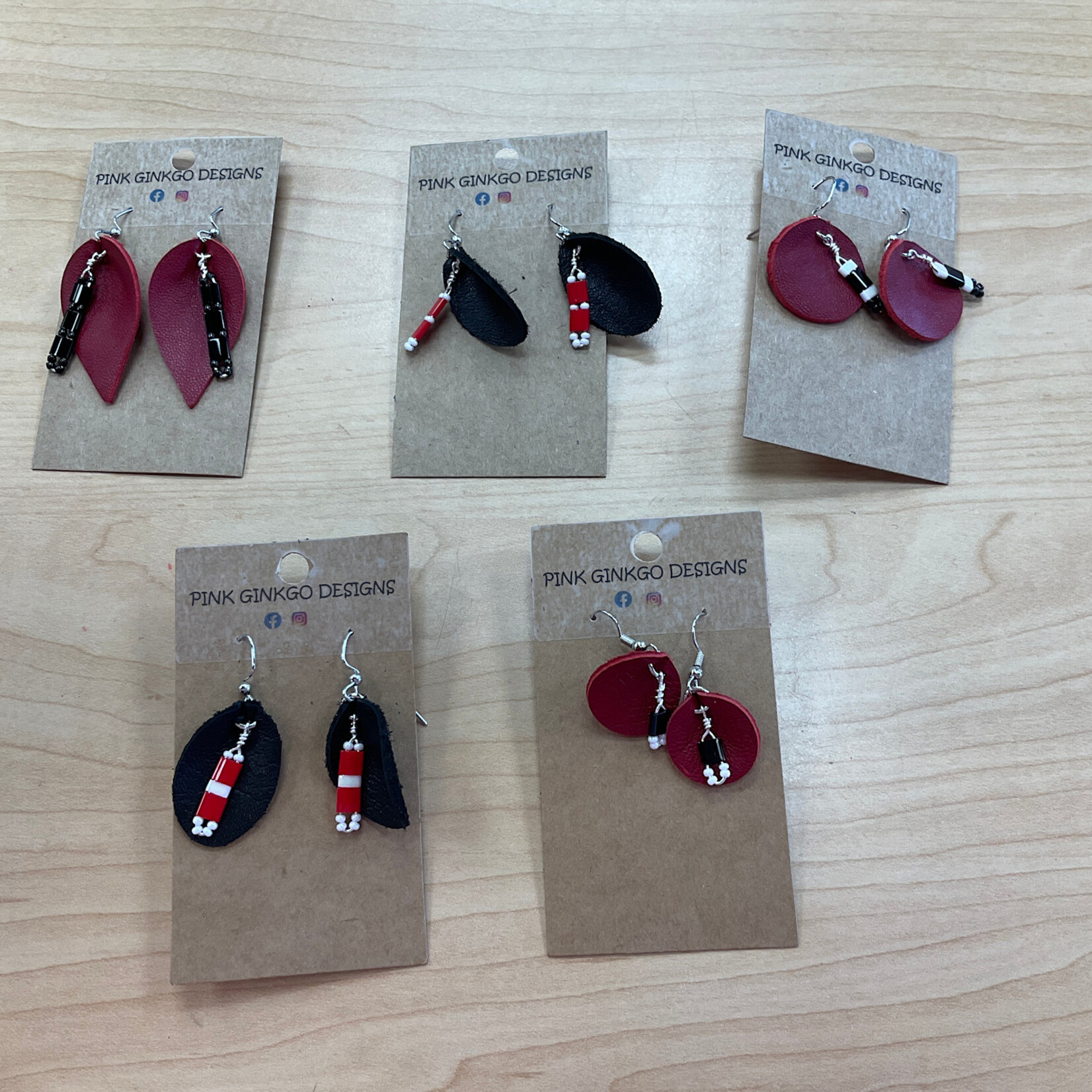 Pink Ginkgo Designs Tila Earrings*