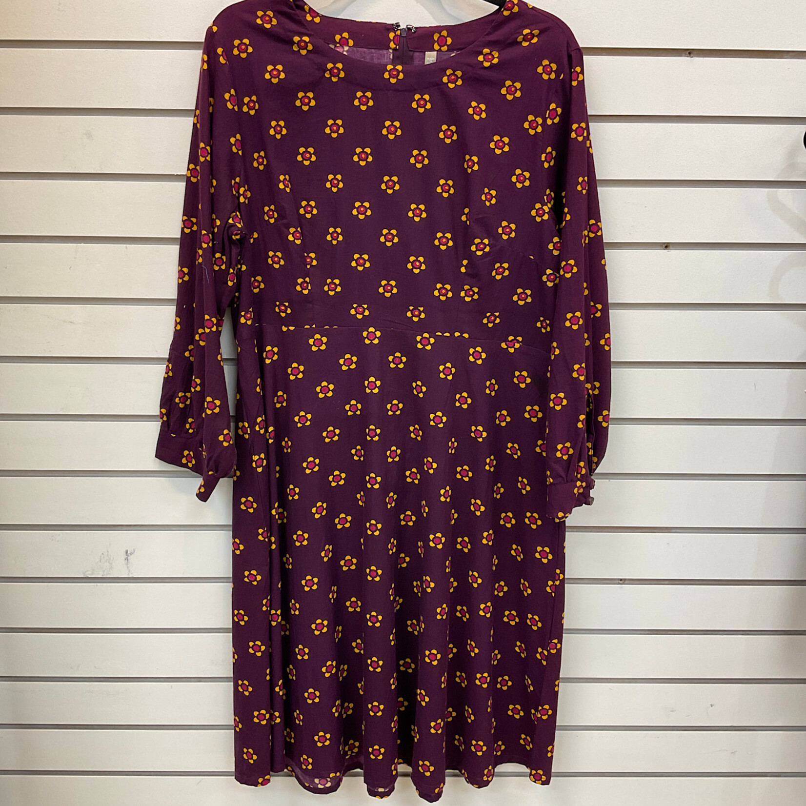Mata Traders Marseille Cotton Dress: Retro Purple