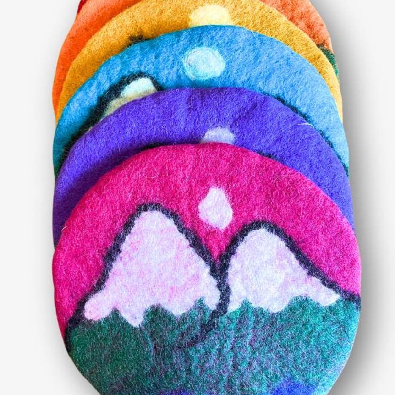 Ganesh Himal Felted Wool Mountain Trivet