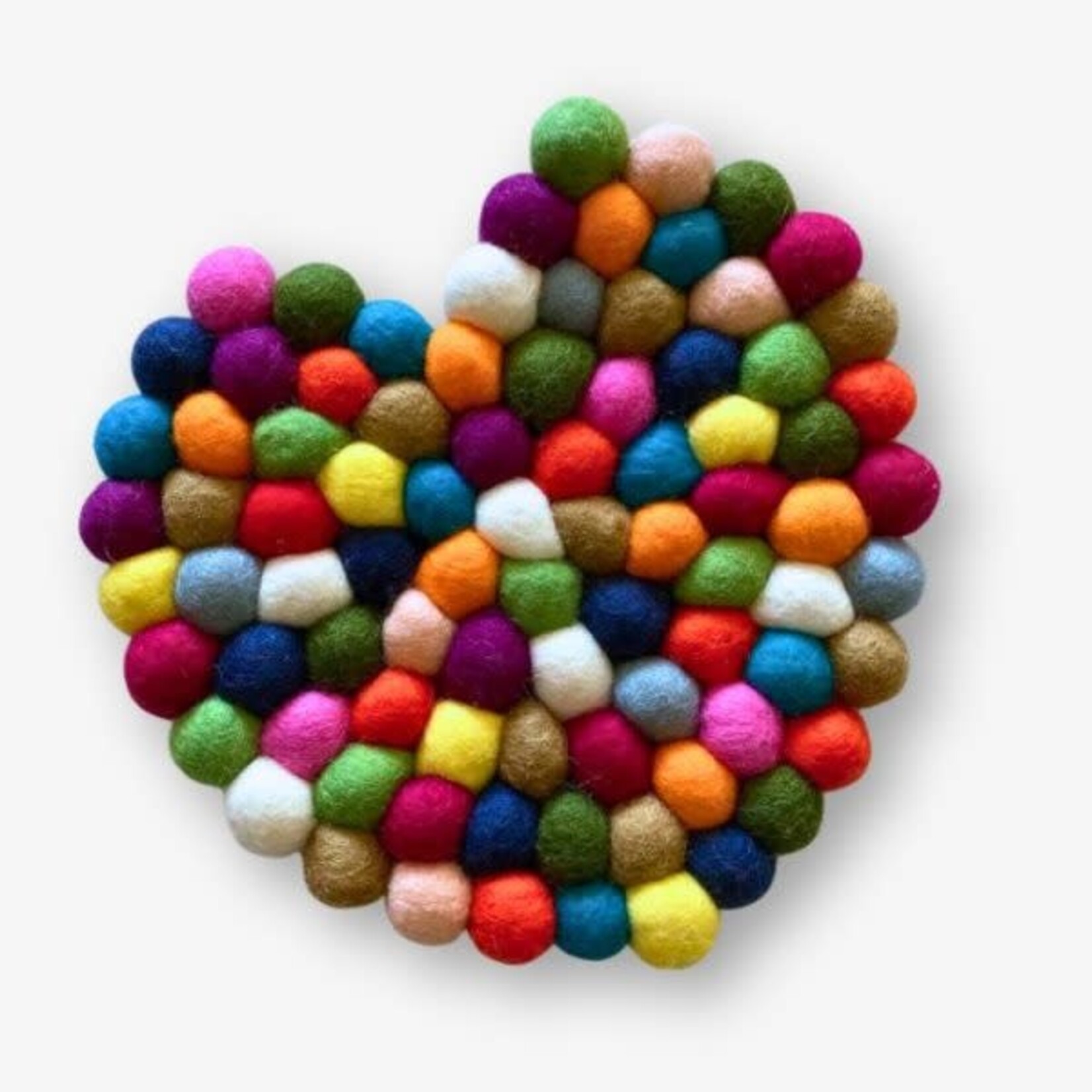 Ganesh Himal Multi Colored Heart Trivet