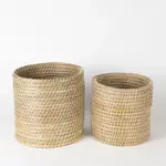Ten Thousand Villages Kaisa Cylinder Basket 12''