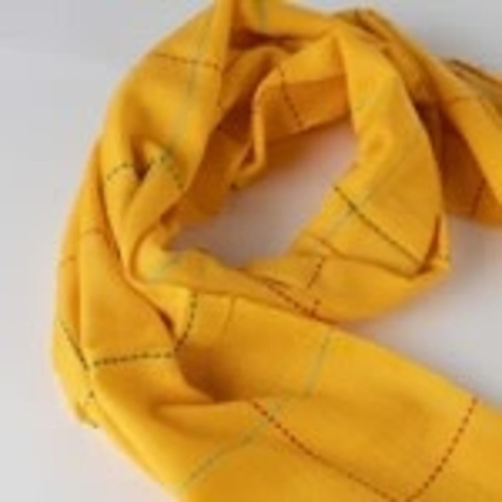 Ten Thousand Villages Goldenrod Kantha Stitch Scarf