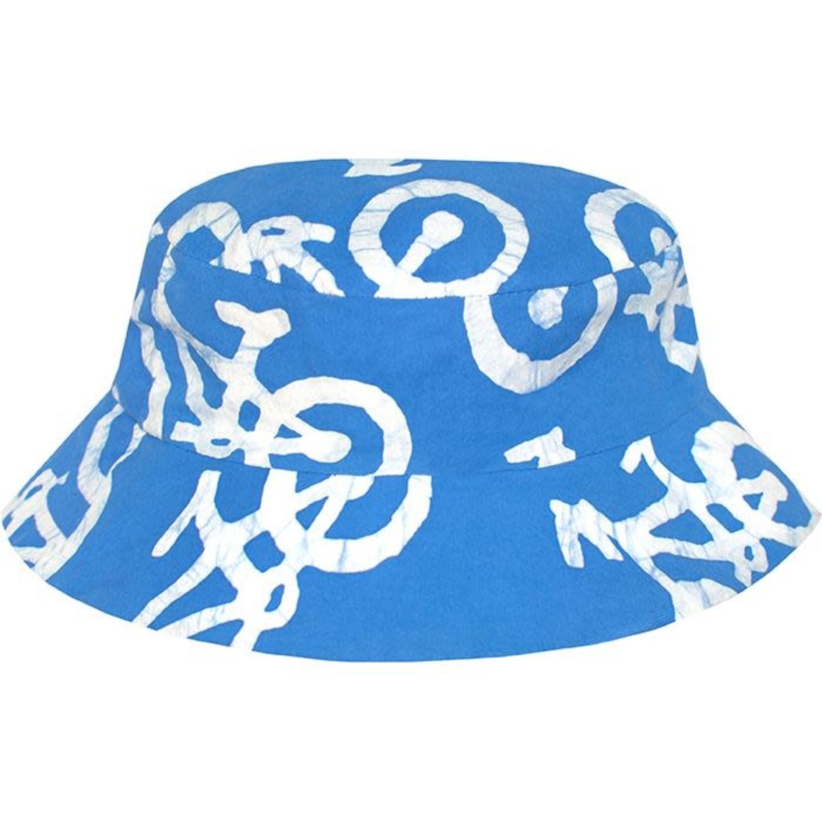 Global Mamas Sun Hat Kids: Bikes-Blue-Organic-