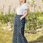 Global Mamas Trousers-Crop: Keepsake-Black-Organic-XL