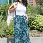 Global Mamas Trousers: Crop: Blossom-Shadow-Organic-S