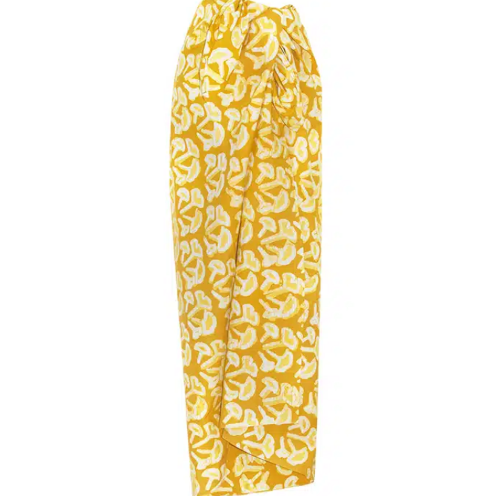 Global Mamas Sarong: Ginkgo-Gold-Organic