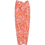 Global Mamas Sarong: Mocktails-Orange-Organic