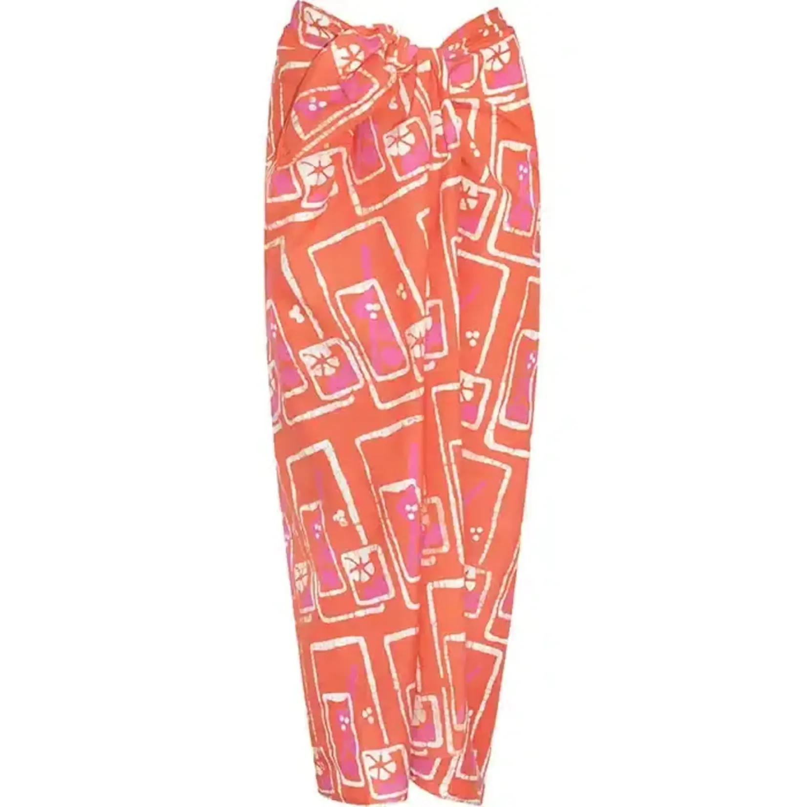 Global Mamas Sarong: Mocktails-Orange-Organic