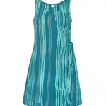 Global Mamas Knit-Dress-Wrap:Reeds-Teal-Organic-XL