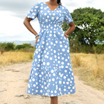 Global Mamas Bay Dress: Toffee-Stone-Organic-L