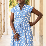 Global Mamas Retro-Dress: Toffee-Stone-Organic-XL